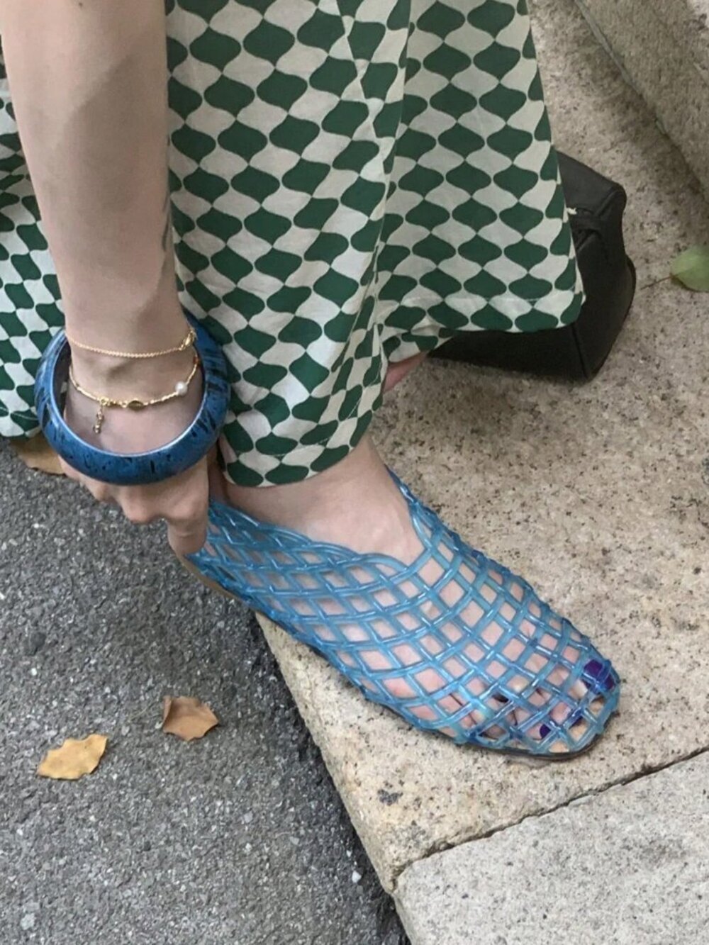 Blue Elegant Women's Slip-On Ballet Flats